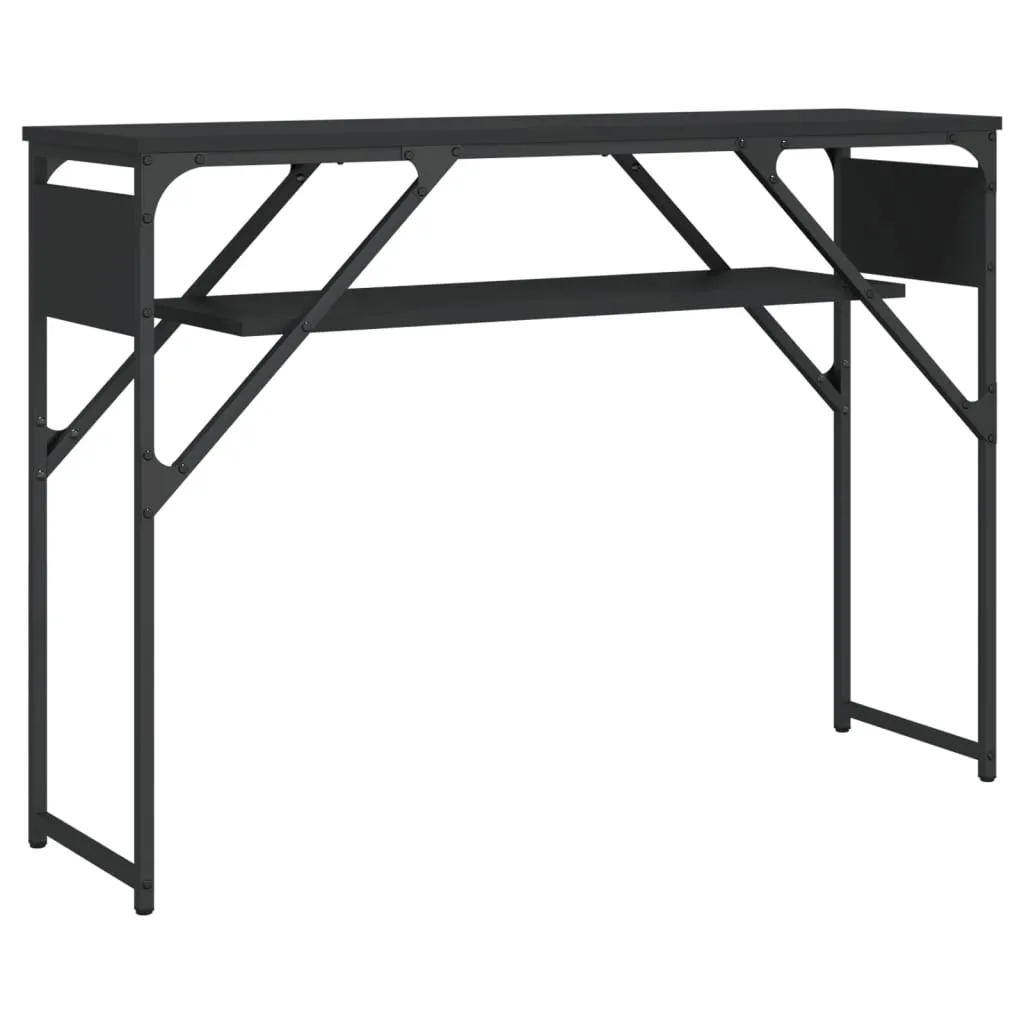 Console Table with Shelf Behind Sofa Desk Furniture Engineered Wood