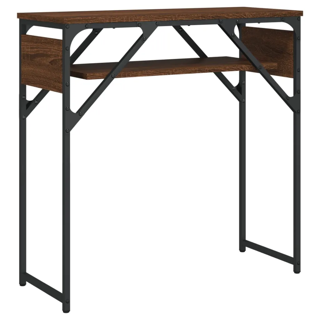 Console Table with Shelf Behind Sofa Desk Furniture Engineered Wood
