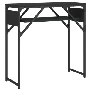 Console Table with Shelf Behind Sofa Desk Furniture Engineered Wood