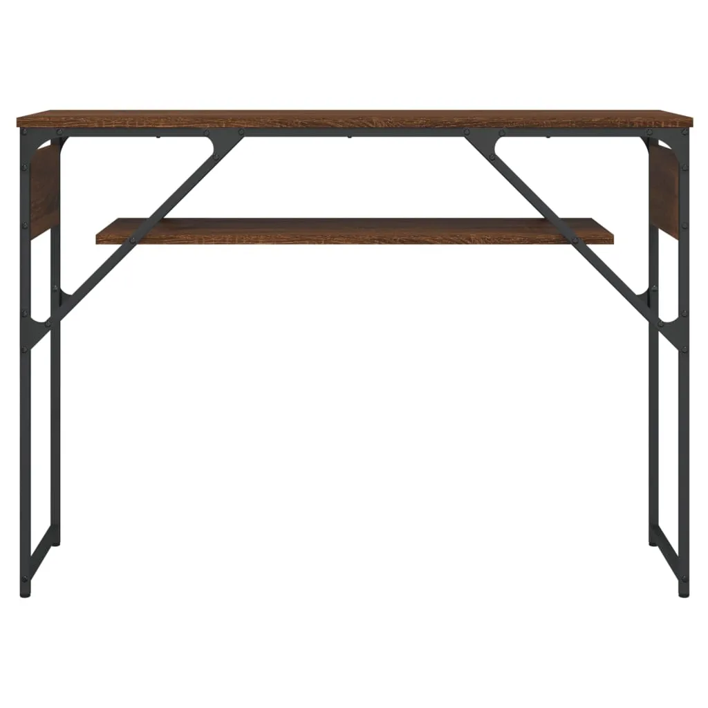 Console Table with Shelf Behind Sofa Desk Furniture Engineered Wood