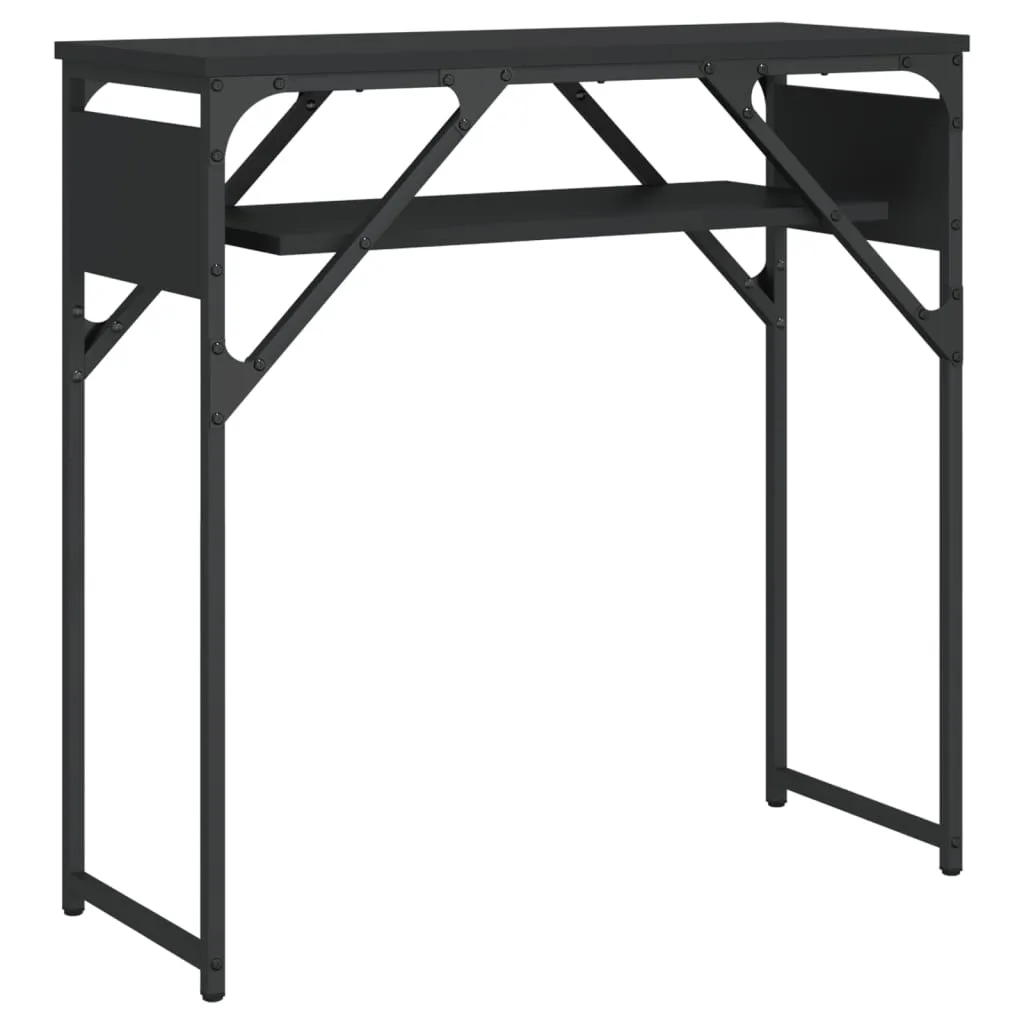 Console Table with Shelf Behind Sofa Desk Furniture Engineered Wood
