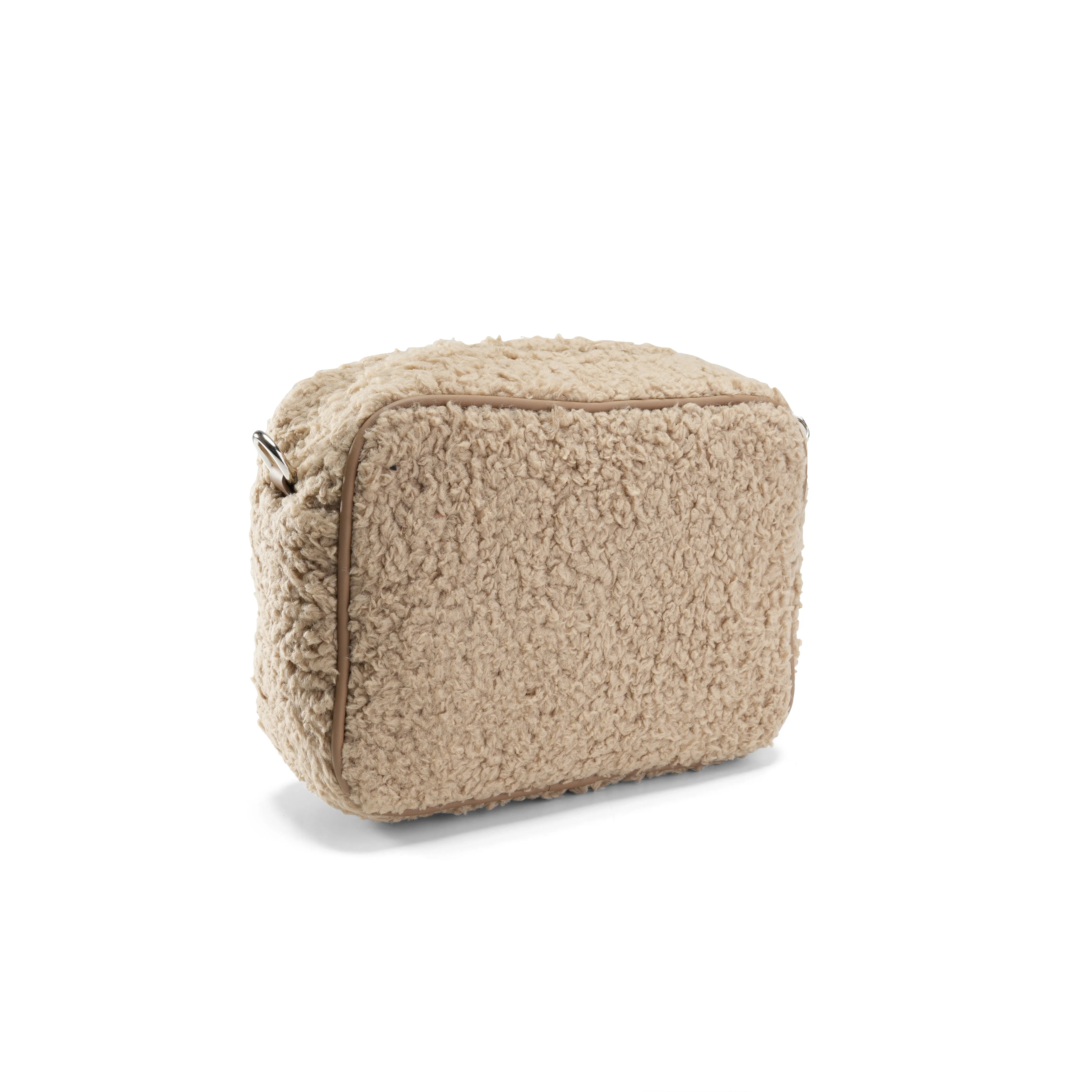 Cozy Luxe: Faux Fur Carry-All Bag - Cafe
