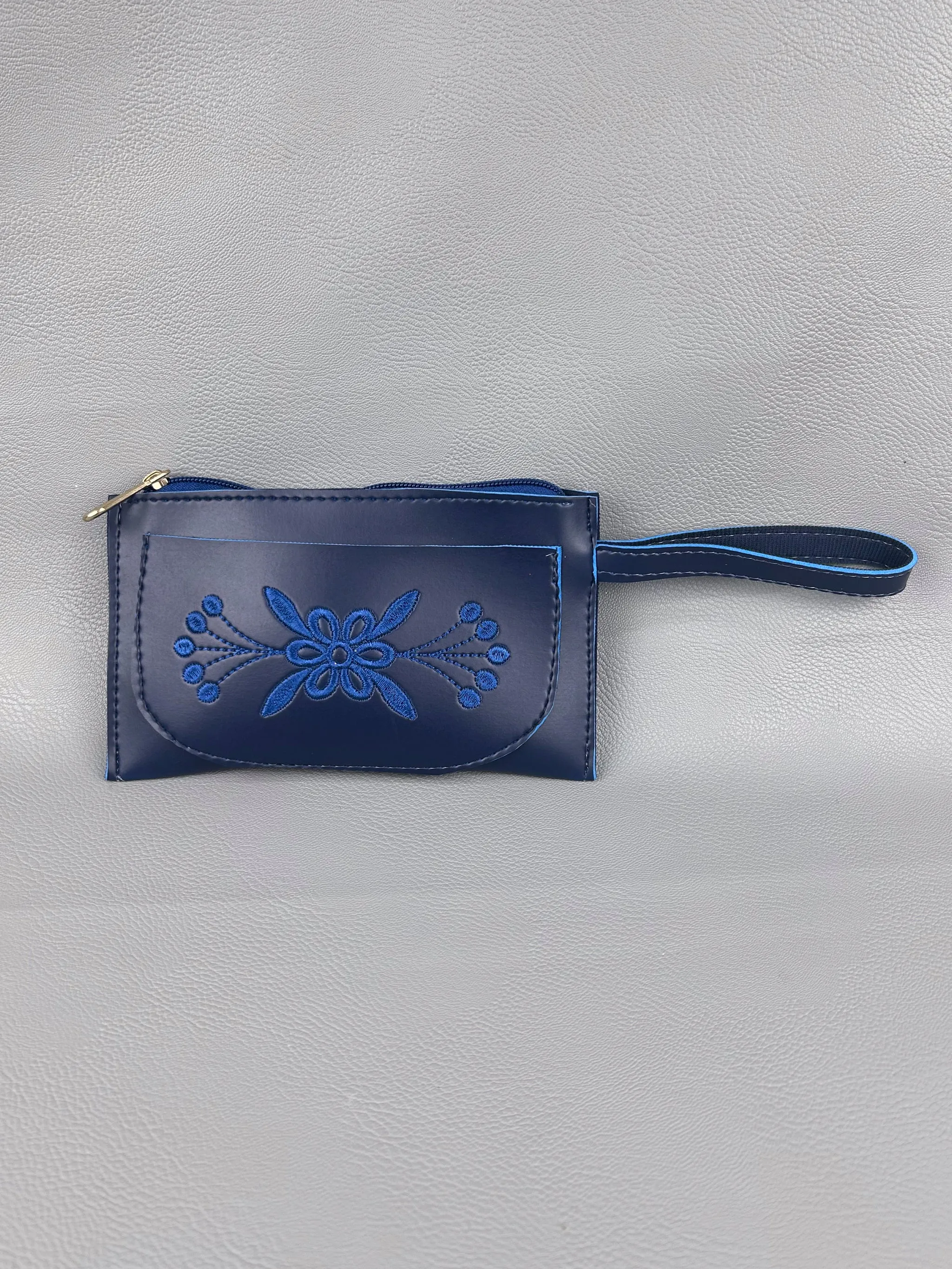 Dark Blue Hand Pouch For Women's WHB76