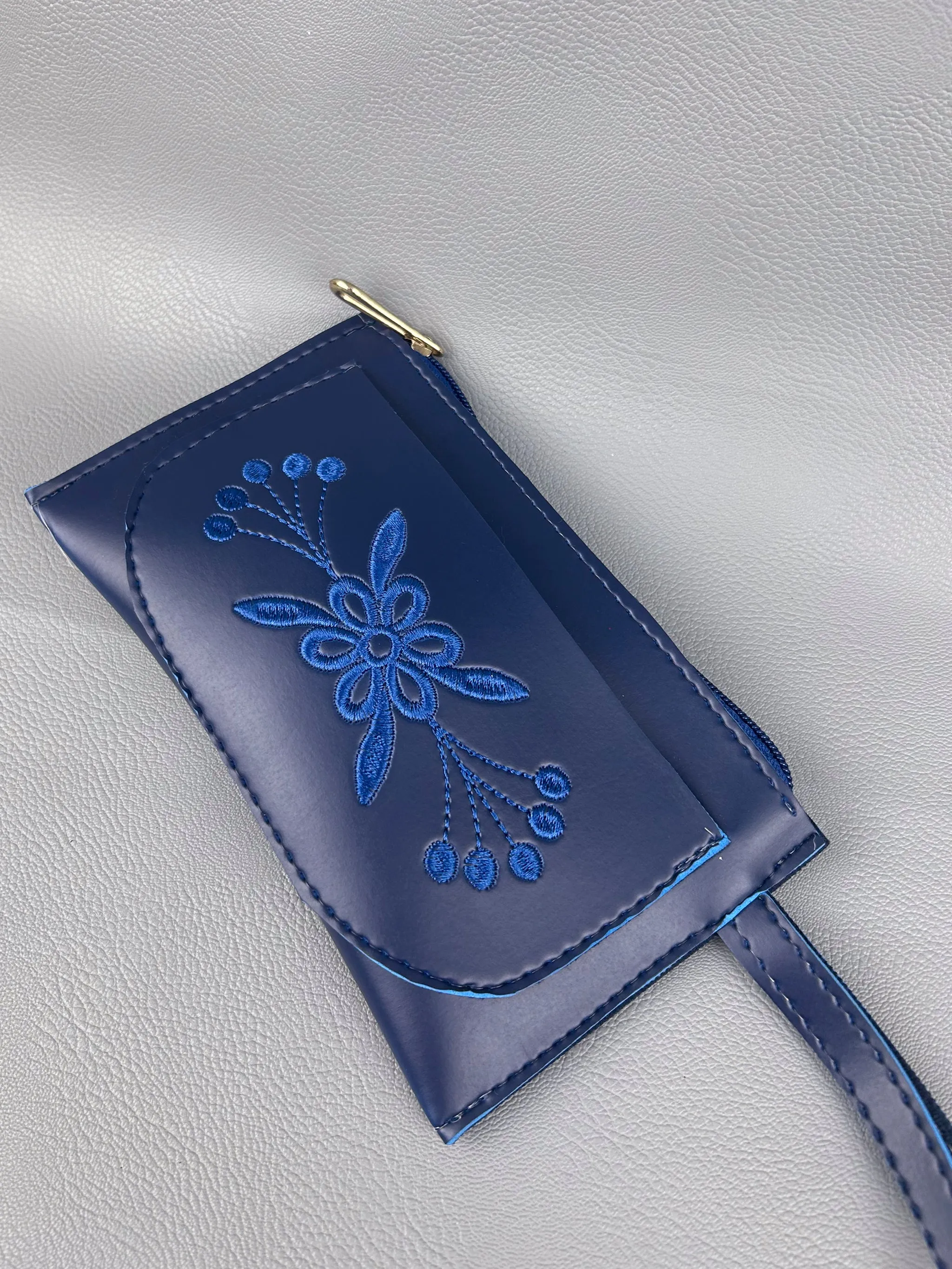 Dark Blue Hand Pouch For Women's WHB76