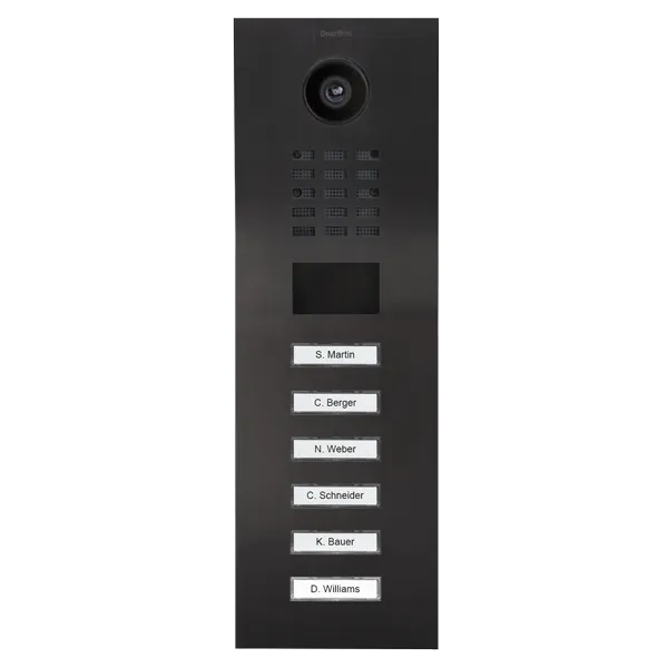DoorBird Multi-Dwelling IP Intercom Video Door Station D2104V - Metal Finish - Flush / Surface backbox sold separately