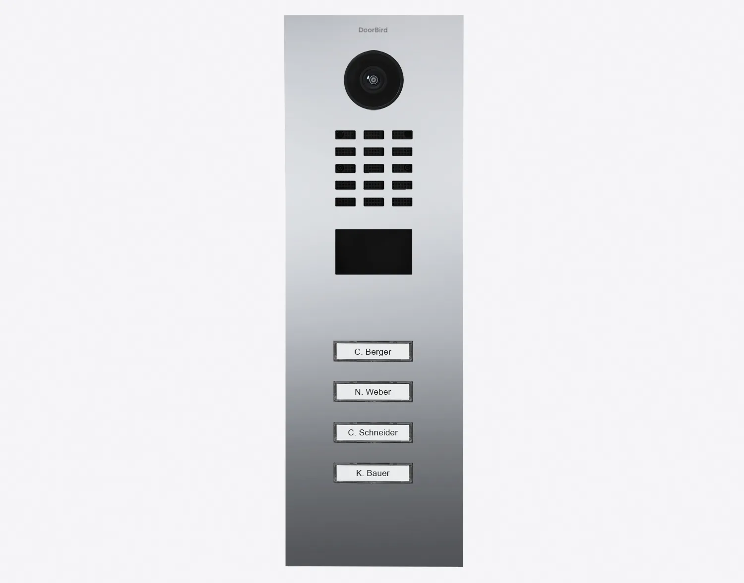 DoorBird Multi-Dwelling IP Intercom Video Door Station D2104V - Metal Finish - Flush / Surface backbox sold separately