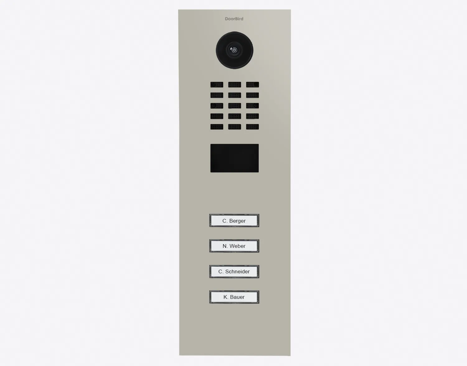 DoorBird Multi-Dwelling IP Intercom Video Door Station D2104V - Metal Finish - Flush / Surface backbox sold separately