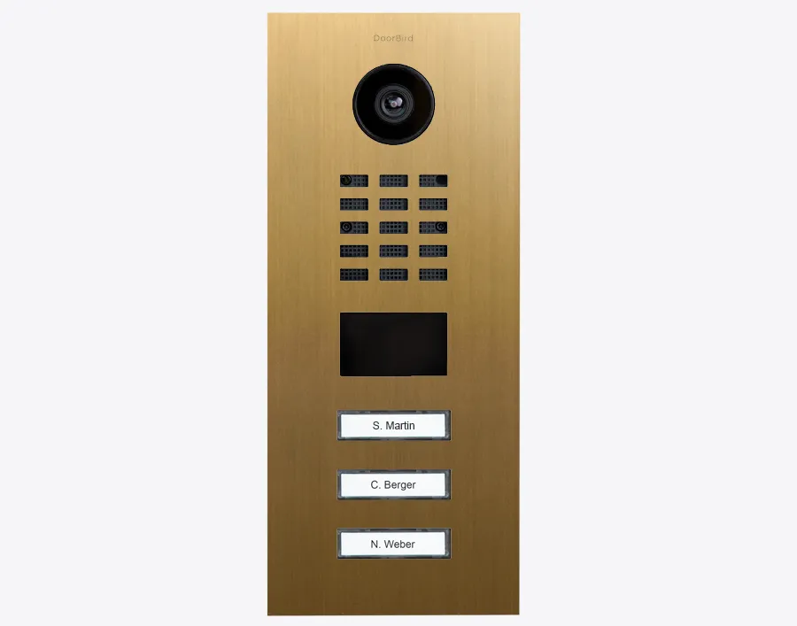 DoorBird Multi-Dwelling IP Intercom Video Door Station D2104V - Metal Finish - Flush / Surface backbox sold separately