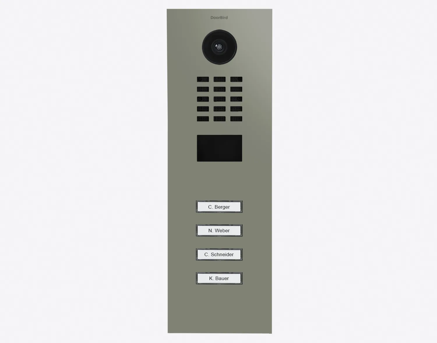 DoorBird Multi-Dwelling IP Intercom Video Door Station D2104V - Metal Finish - Flush / Surface backbox sold separately