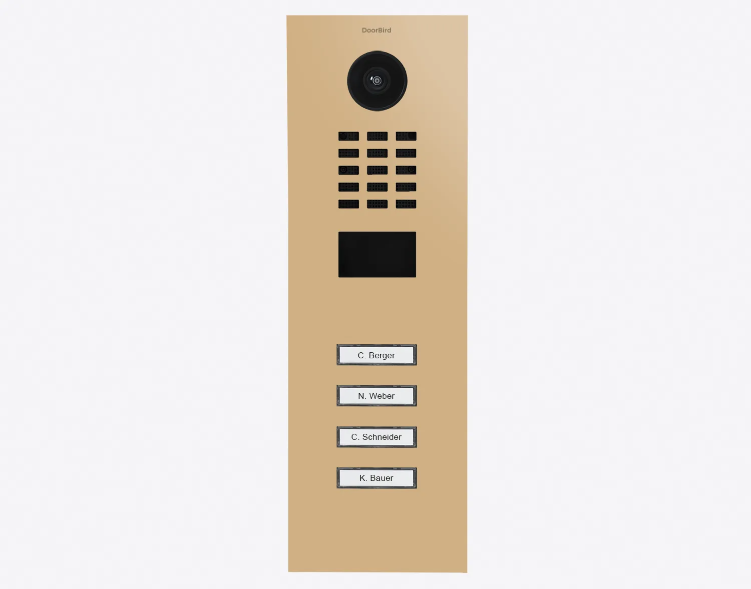 DoorBird Multi-Dwelling IP Intercom Video Door Station D2104V - Metal Finish - Flush / Surface backbox sold separately