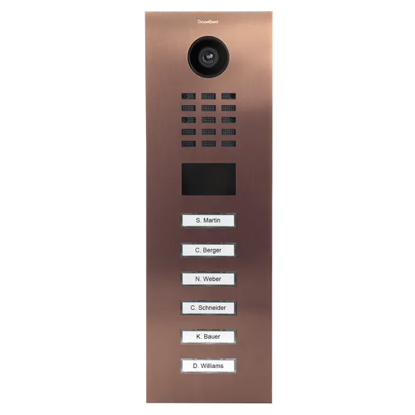 DoorBird Multi-Dwelling IP Intercom Video Door Station D2104V - Metal Finish - Flush / Surface backbox sold separately