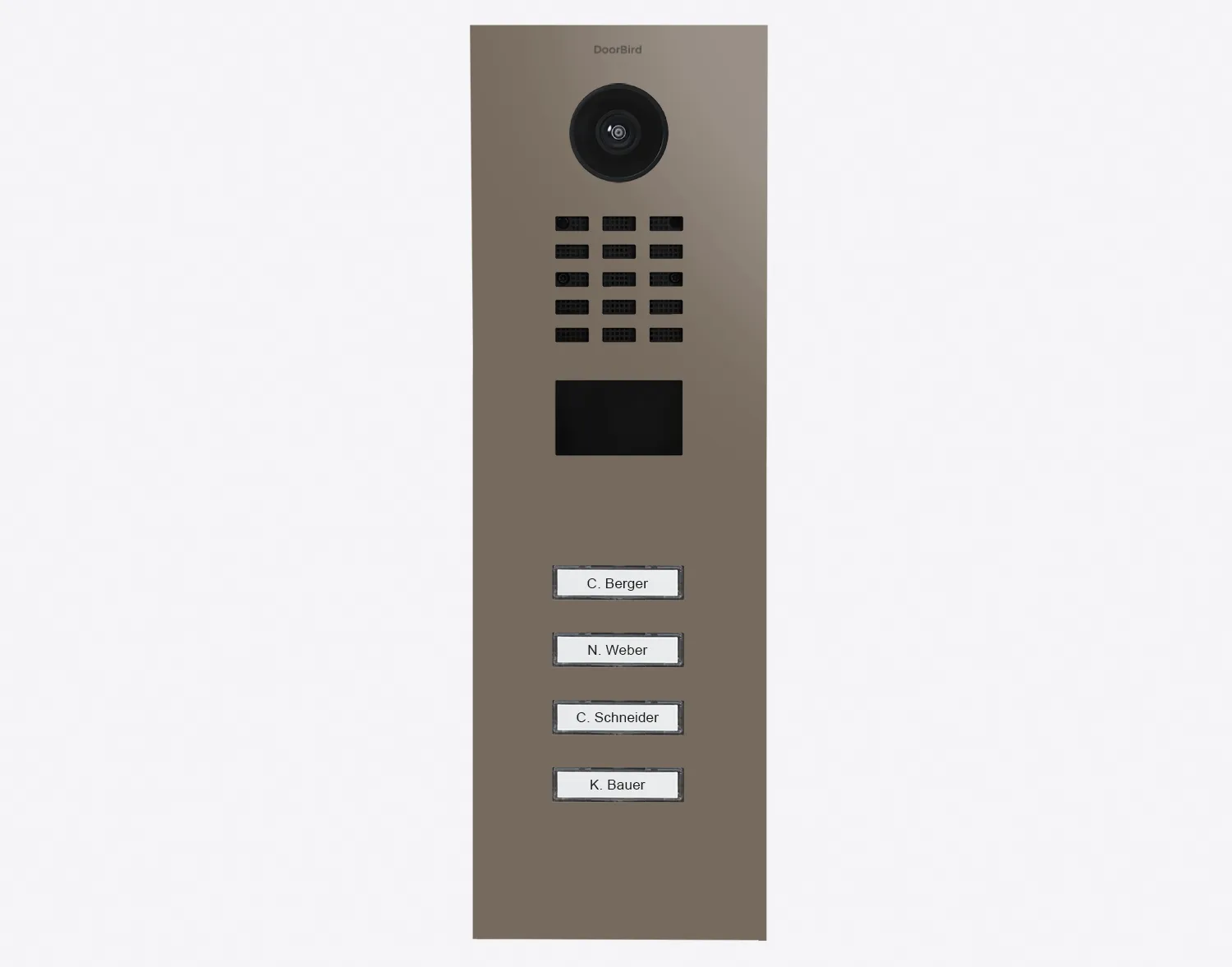 DoorBird Multi-Dwelling IP Intercom Video Door Station D2104V - Metal Finish - Flush / Surface backbox sold separately