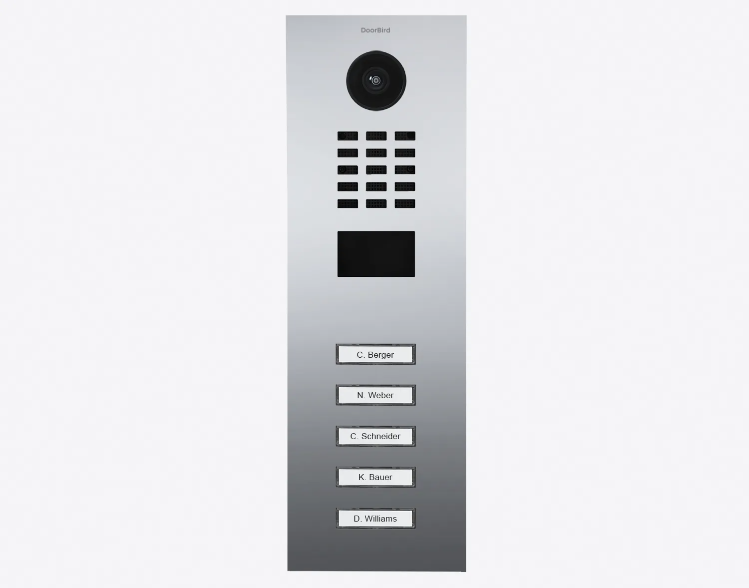 DoorBird Multi-Dwelling IP Intercom Video Door Station D2104V - Metal Finish - Flush / Surface backbox sold separately