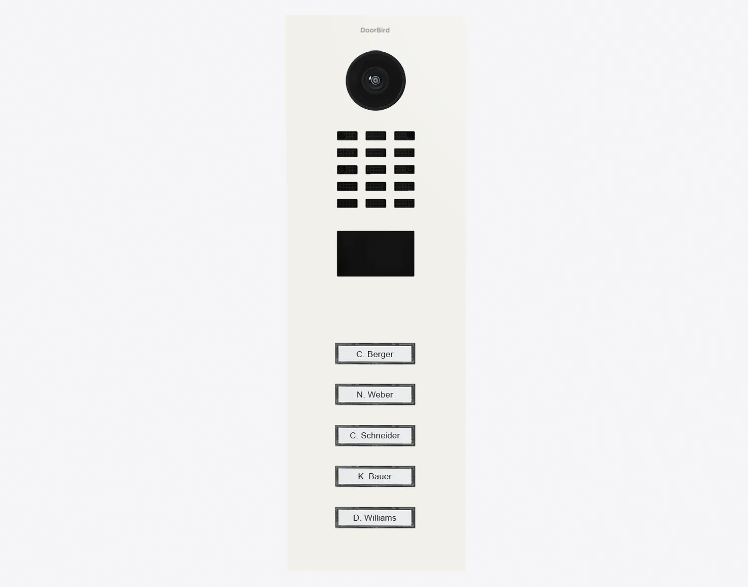 DoorBird Multi-Dwelling IP Intercom Video Door Station D2104V - Metal Finish - Flush / Surface backbox sold separately