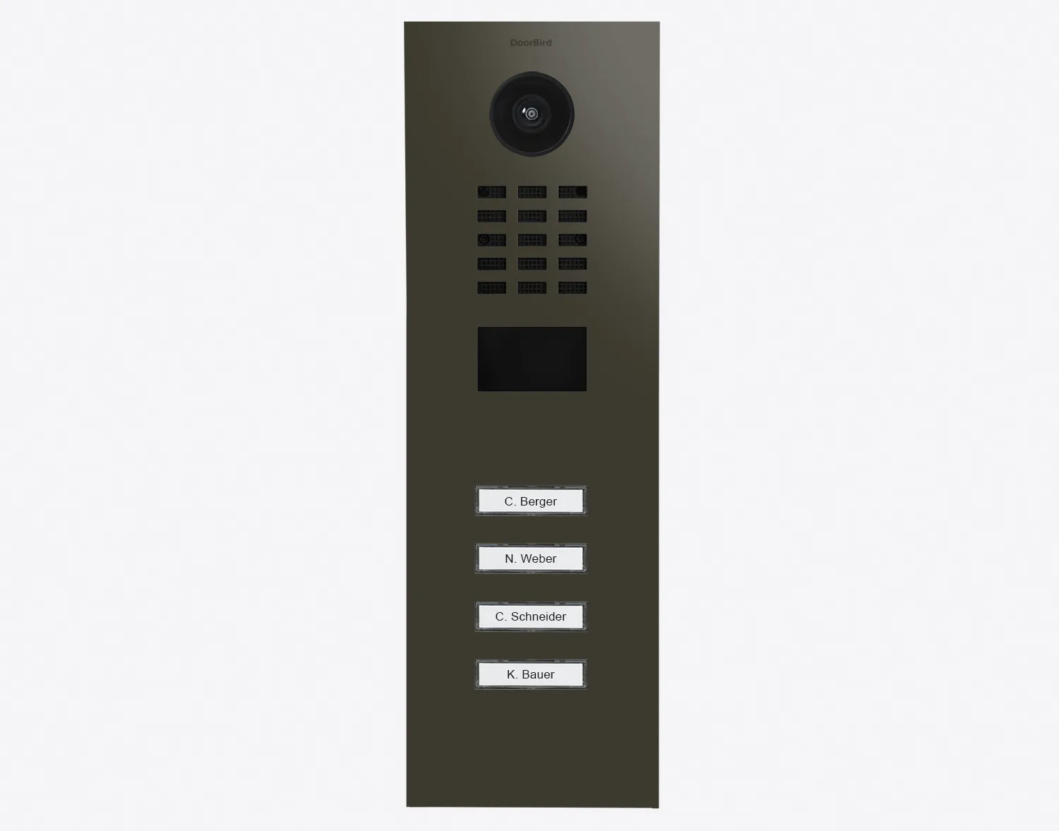 DoorBird Multi-Dwelling IP Intercom Video Door Station D2104V - Metal Finish - Flush / Surface backbox sold separately