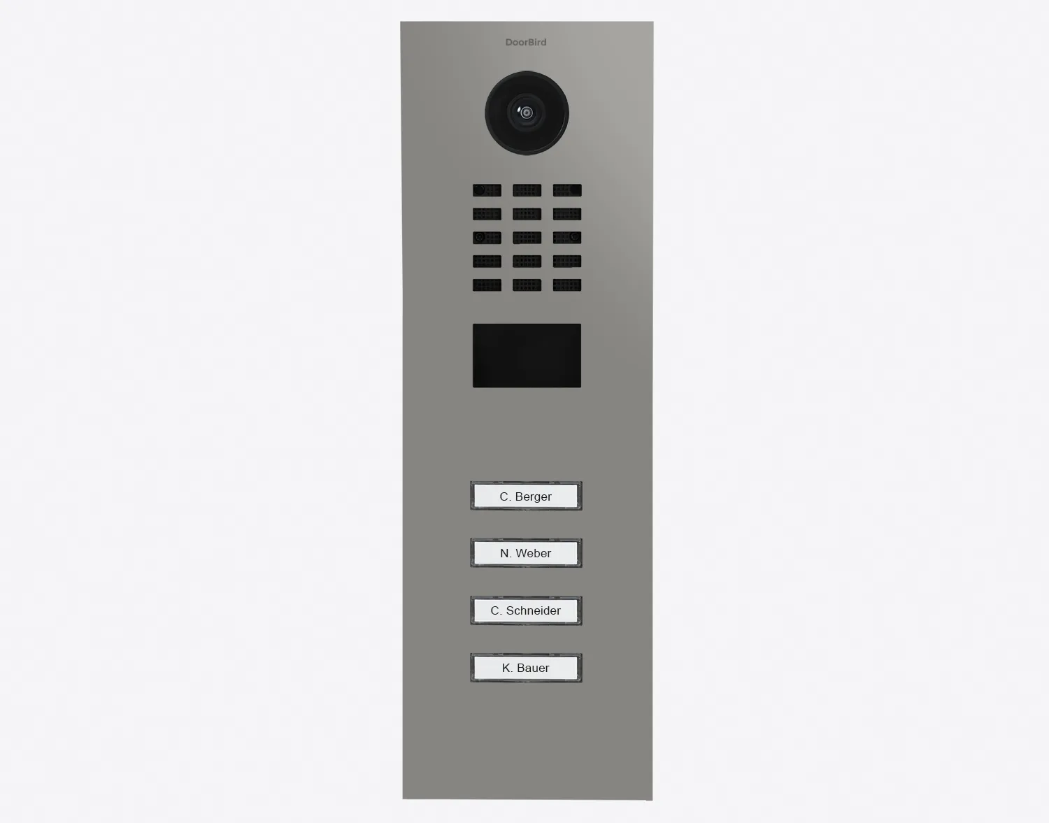 DoorBird Multi-Dwelling IP Intercom Video Door Station D2104V - Metal Finish - Flush / Surface backbox sold separately