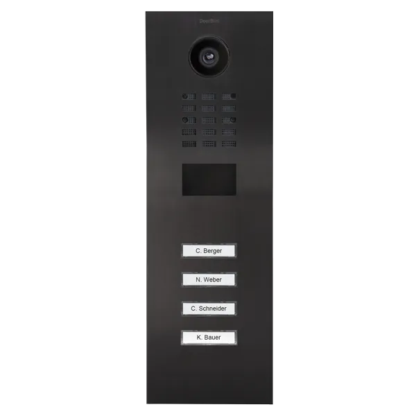 DoorBird Multi-Dwelling IP Intercom Video Door Station D2104V - Metal Finish - Flush / Surface backbox sold separately