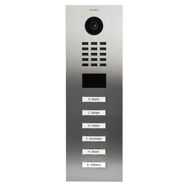 DoorBird Multi-Dwelling IP Intercom Video Door Station D2104V - Metal Finish - Flush / Surface backbox sold separately