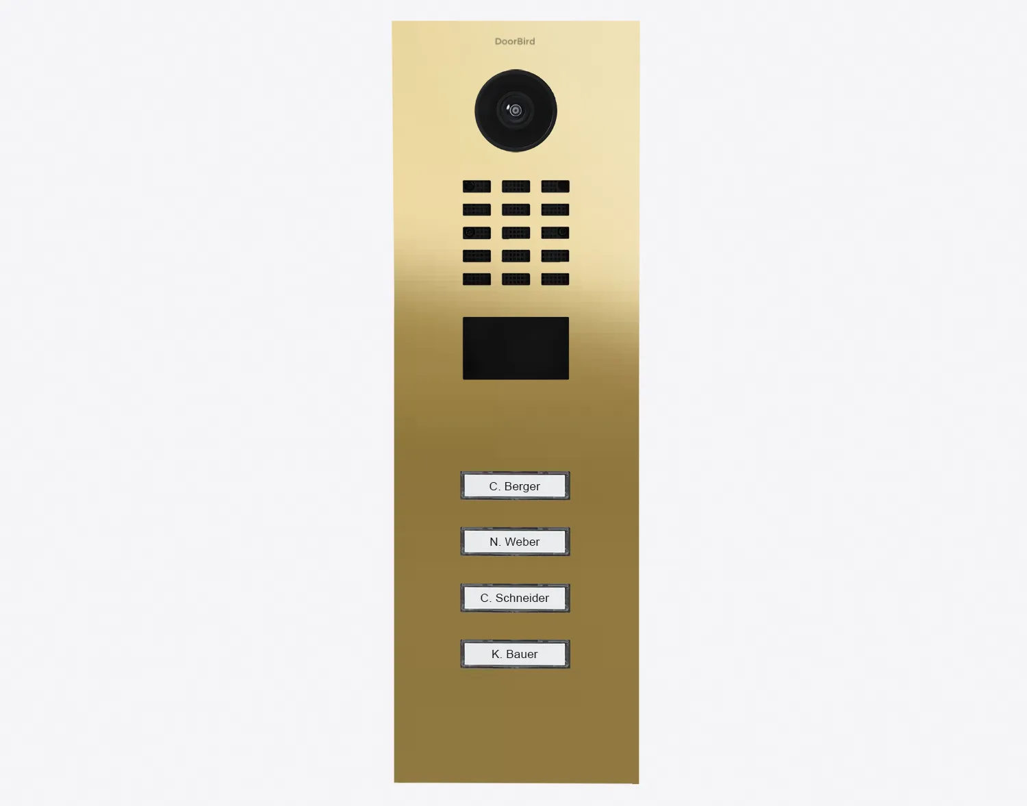 DoorBird Multi-Dwelling IP Intercom Video Door Station D2104V - Metal Finish - Flush / Surface backbox sold separately