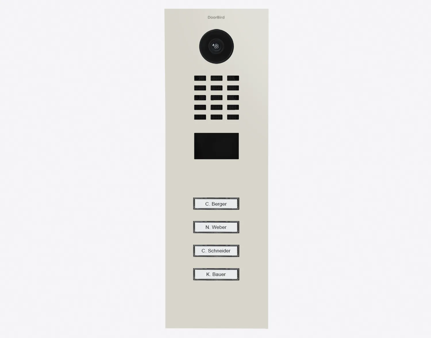 DoorBird Multi-Dwelling IP Intercom Video Door Station D2104V - Metal Finish - Flush / Surface backbox sold separately
