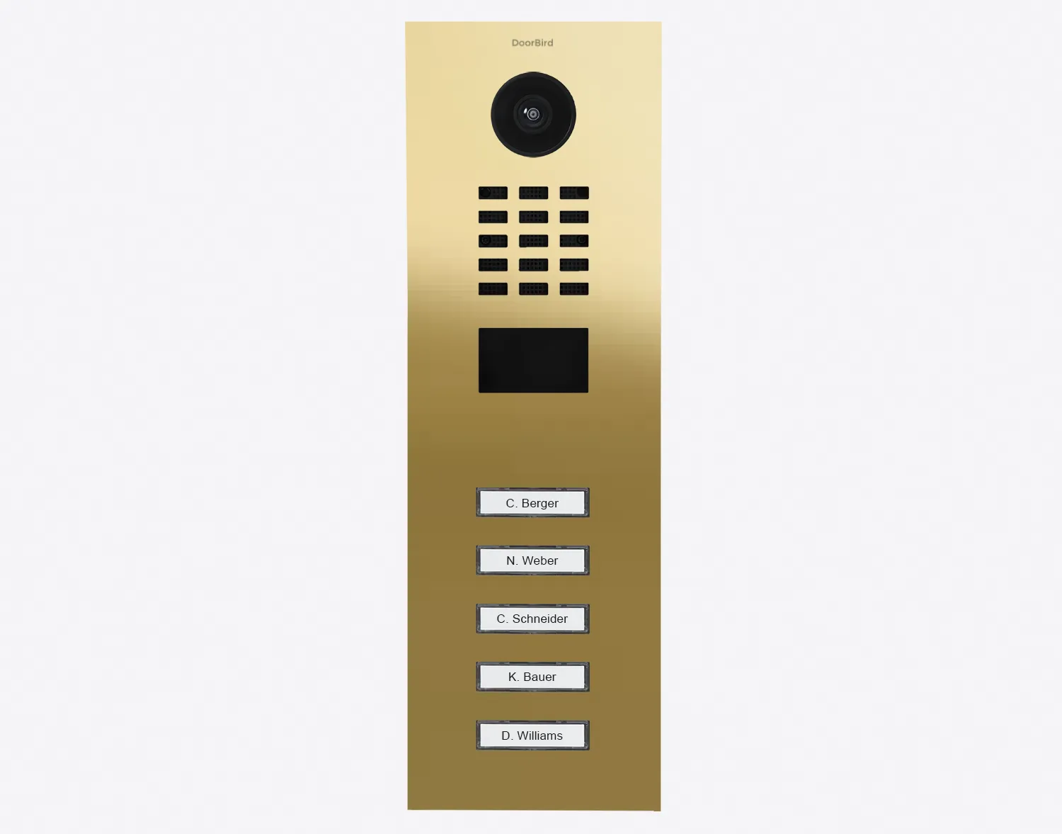 DoorBird Multi-Dwelling IP Intercom Video Door Station D2104V - Metal Finish - Flush / Surface backbox sold separately