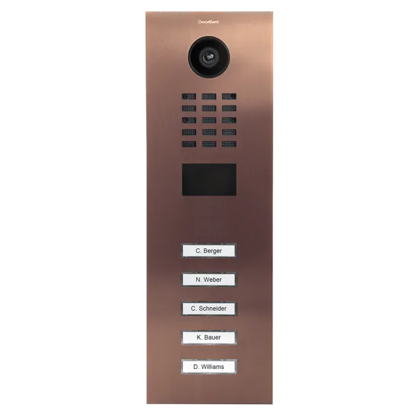DoorBird Multi-Dwelling IP Intercom Video Door Station D2104V - Metal Finish - Flush / Surface backbox sold separately