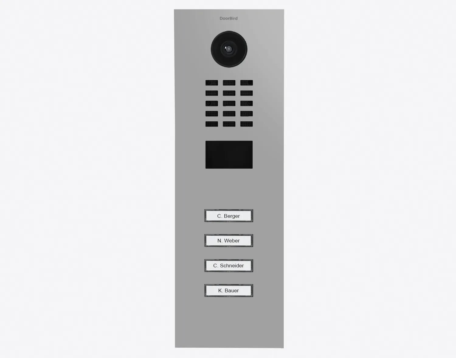DoorBird Multi-Dwelling IP Intercom Video Door Station D2104V - Metal Finish - Flush / Surface backbox sold separately