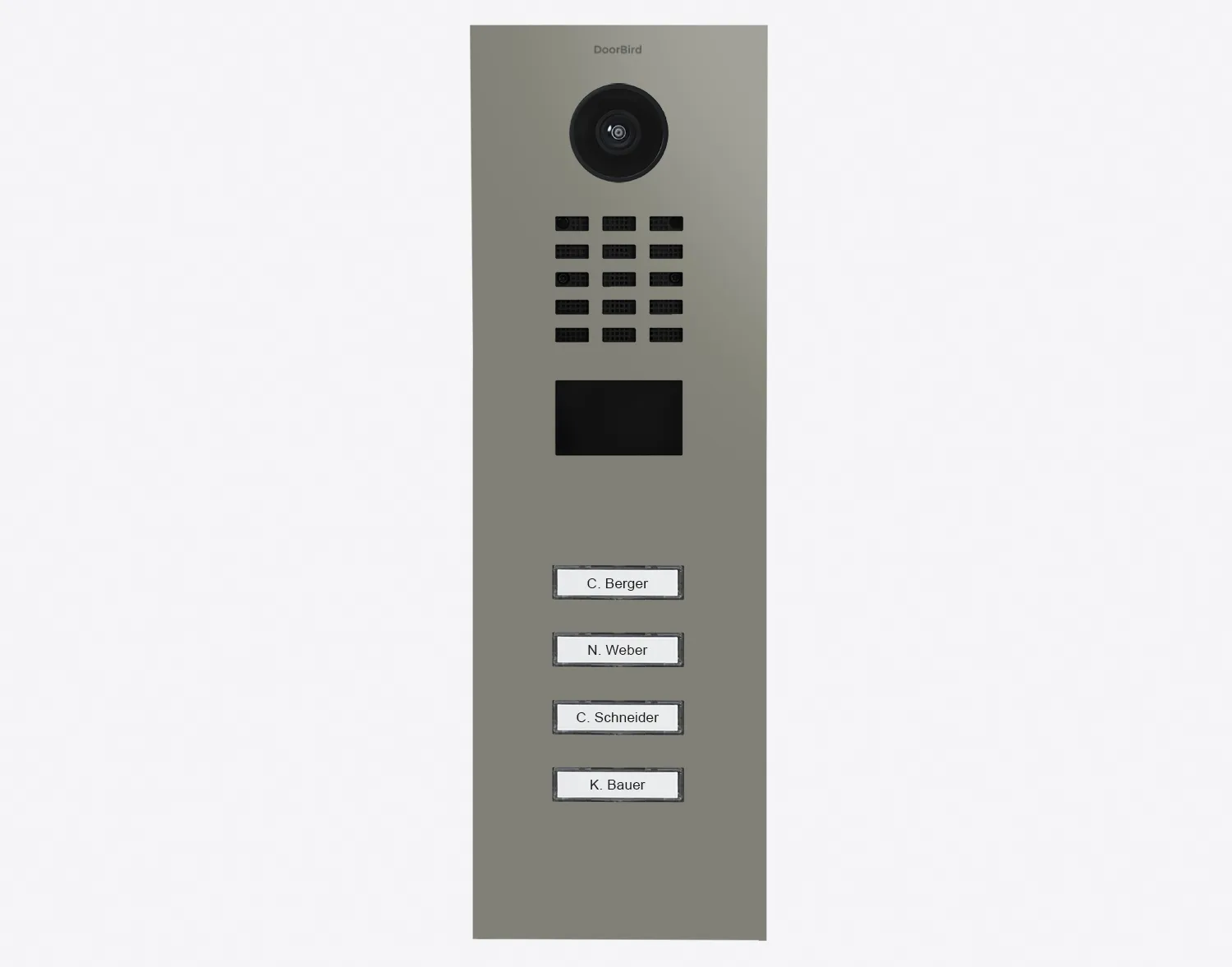 DoorBird Multi-Dwelling IP Intercom Video Door Station D2104V - Metal Finish - Flush / Surface backbox sold separately