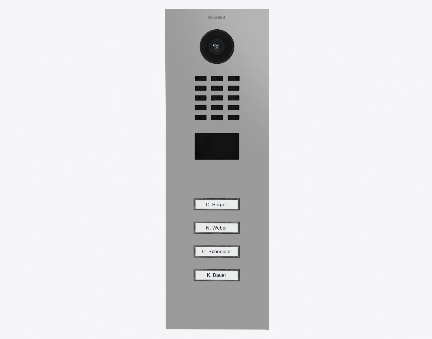 DoorBird Multi-Dwelling IP Intercom Video Door Station D2104V - Metal Finish - Flush / Surface backbox sold separately