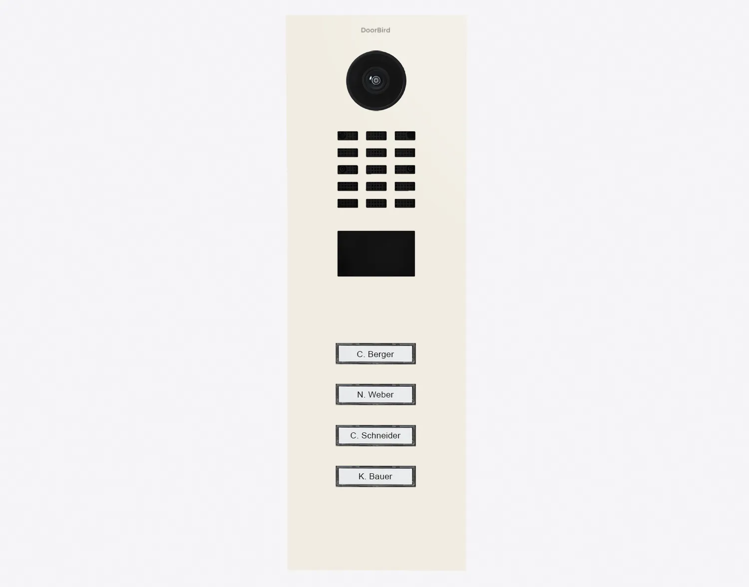 DoorBird Multi-Dwelling IP Intercom Video Door Station D2104V - Metal Finish - Flush / Surface backbox sold separately