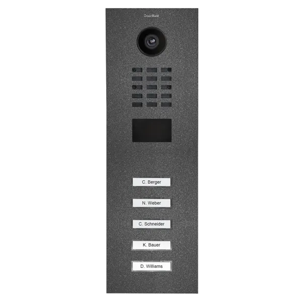 DoorBird Multi-Dwelling IP Intercom Video Door Station D2104V - Metal Finish - Flush / Surface backbox sold separately