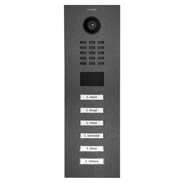 DoorBird Multi-Dwelling IP Intercom Video Door Station D2104V - Metal Finish - Flush / Surface backbox sold separately