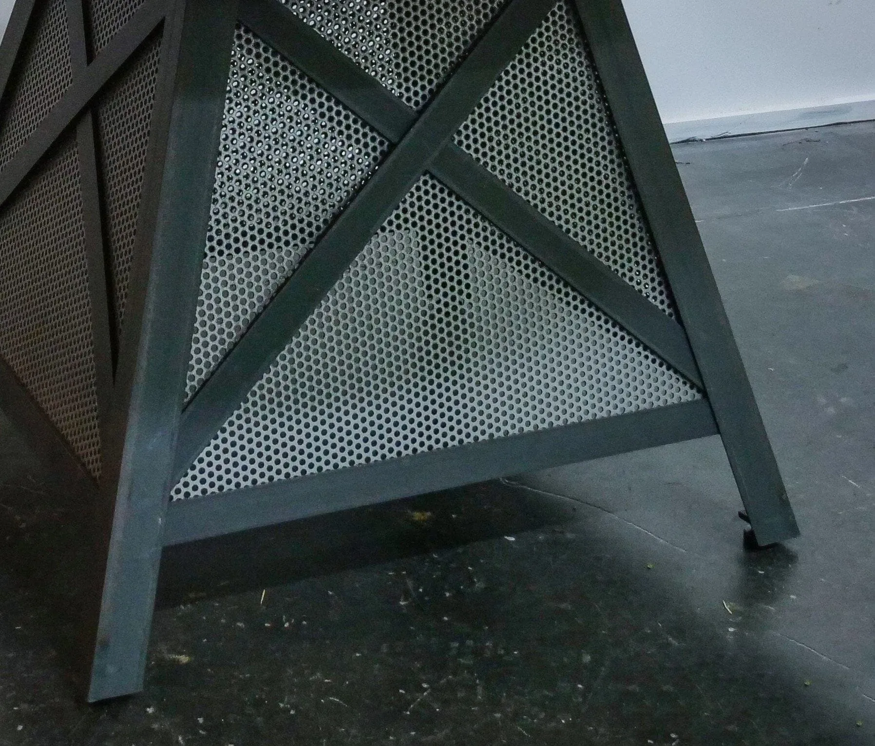 Dover Modern Industrial Conference Table - Steel Base - Hardwood Top