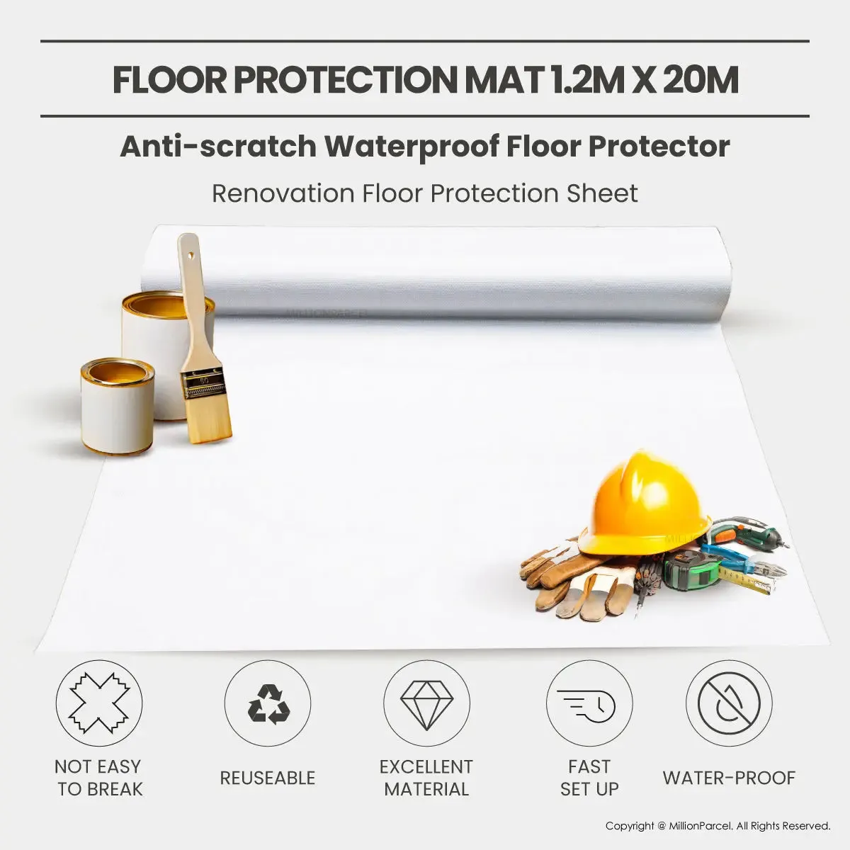 Floor Protection Mat 1.2m x 20m