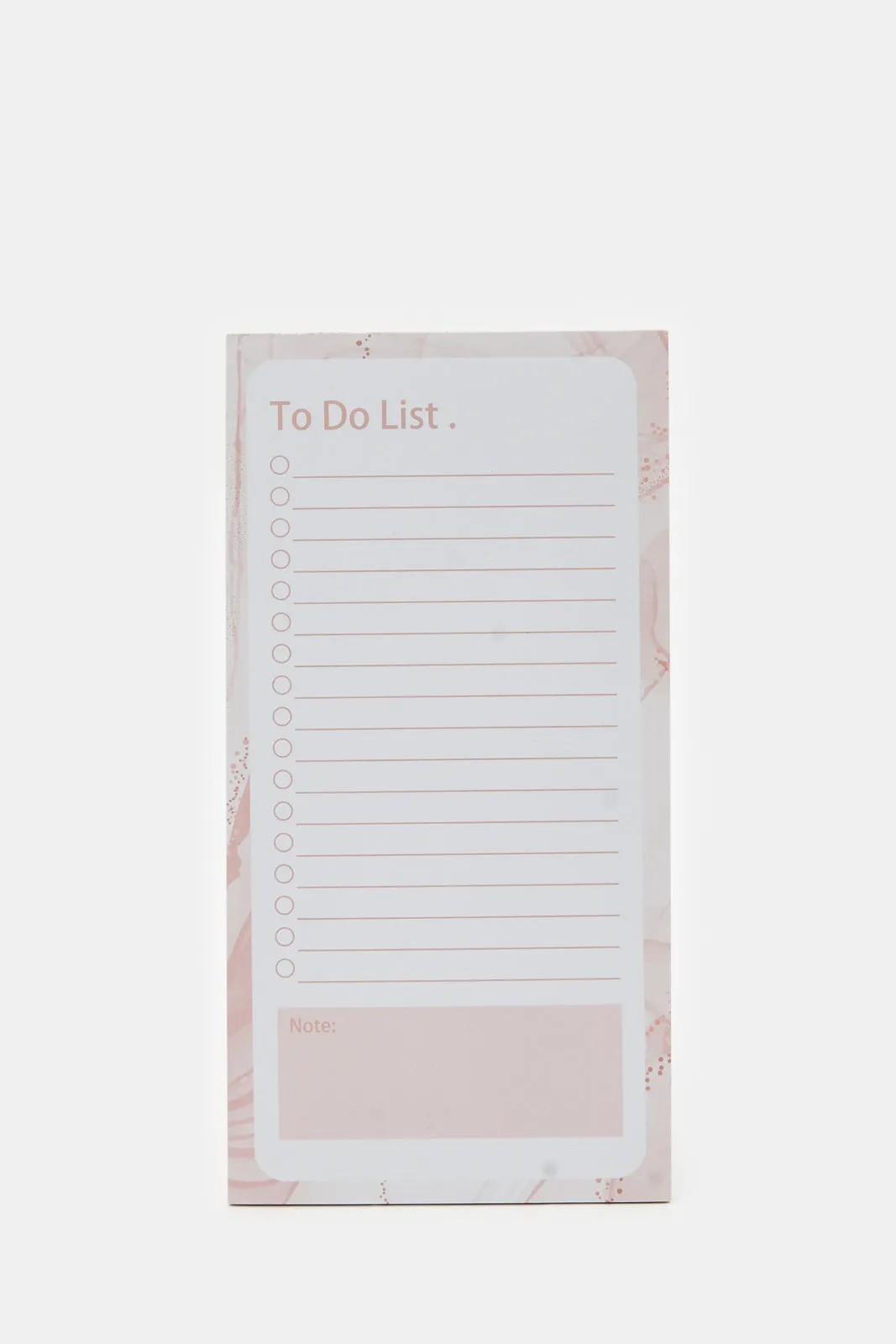 Gold To Do List Pad