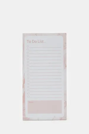 Gold To Do List Pad