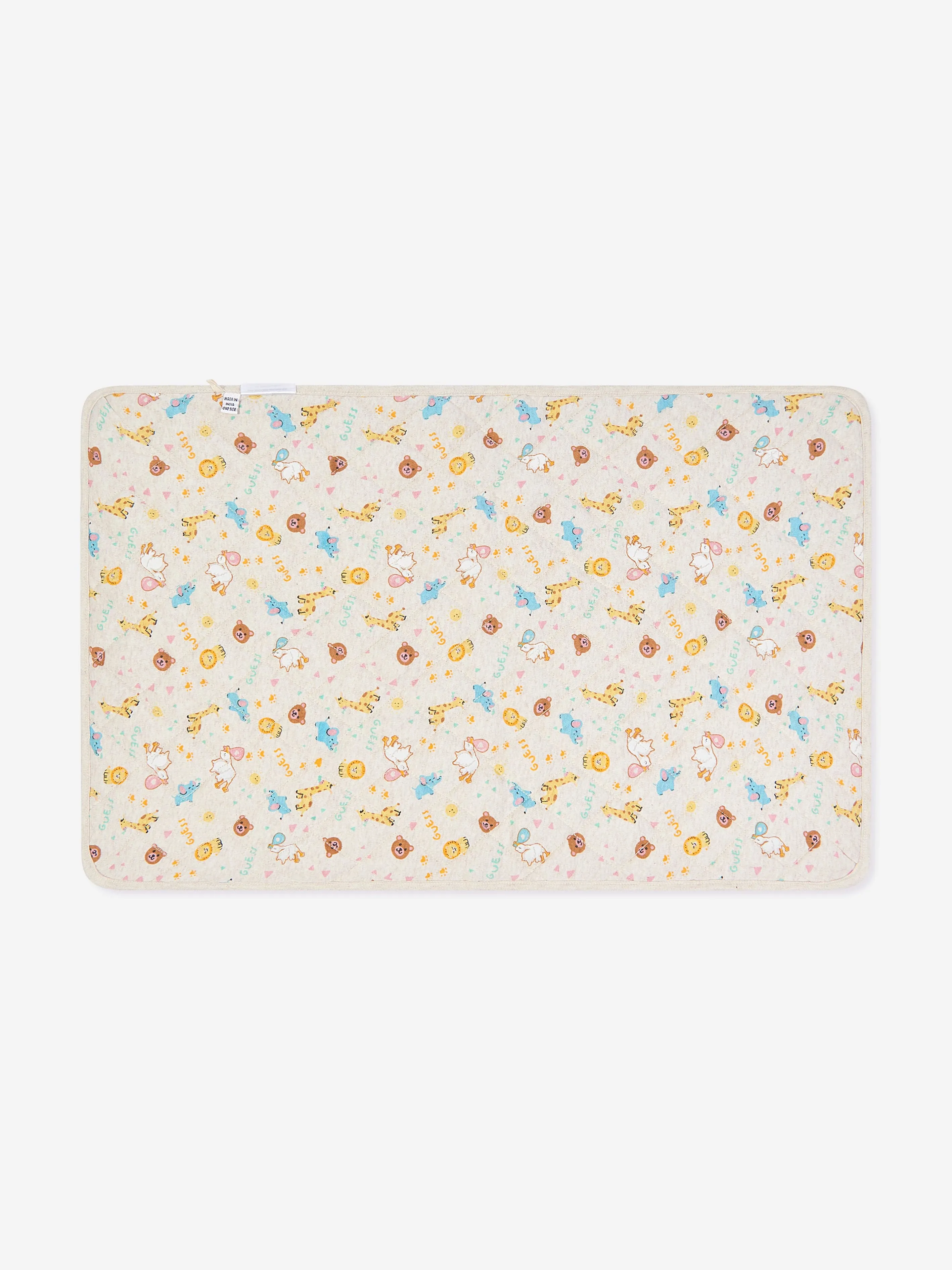 Guess Baby Quilted Changing Bag in Beige (38cm)