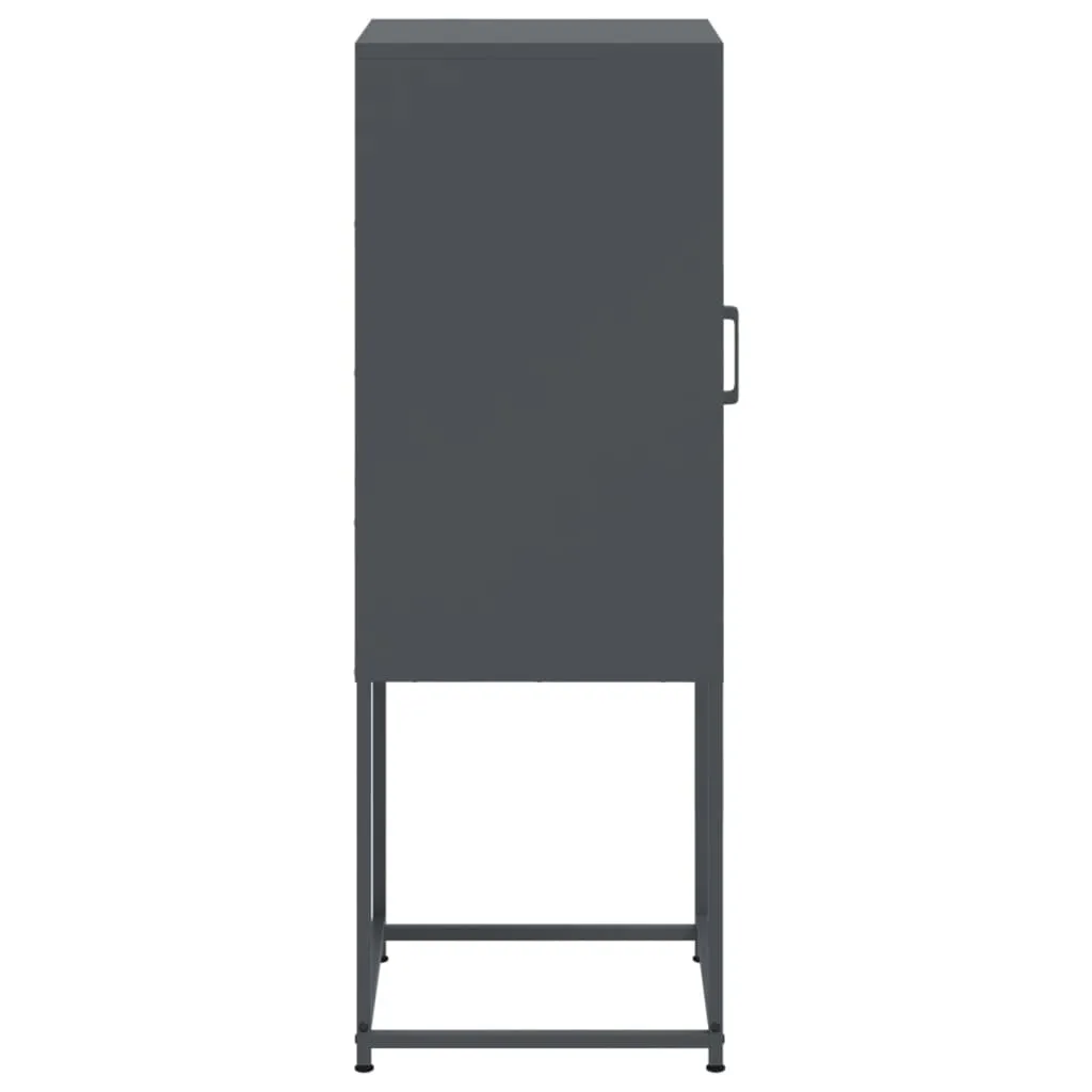 Highboard Anthracite 36x39x107 cm Steel