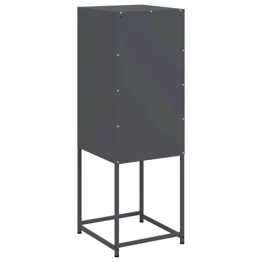 Highboard Anthracite 36x39x107 cm Steel