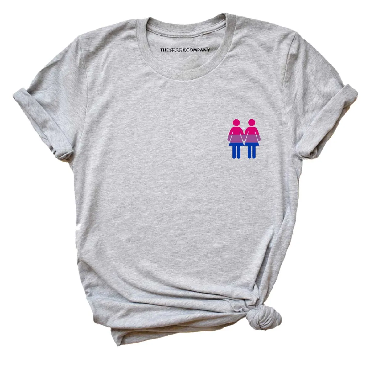 Holding Hands, Bisexual LGBTQ  Pride T-Shirt