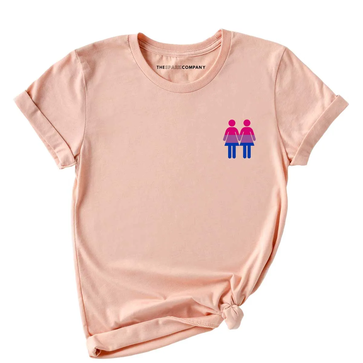 Holding Hands, Bisexual LGBTQ  Pride T-Shirt