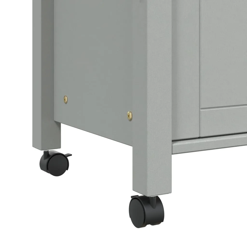 Kitchen Trolley Rolling Cart on Wheels Living Room Solid Wood Pine