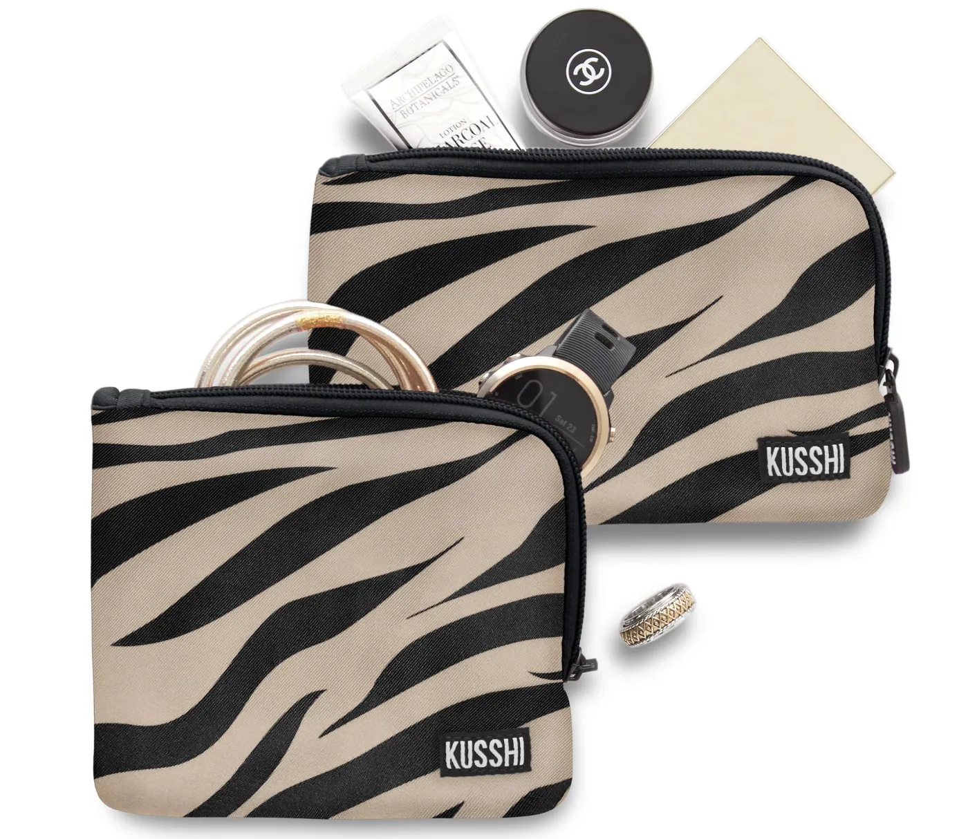 KUSSHI On the Go Pouch Set