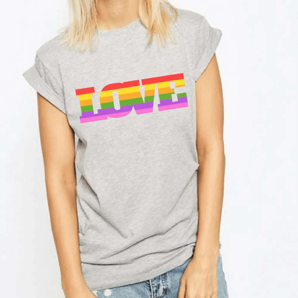Love Pride Rainbow LGBTQ  Pride T-Shirt
