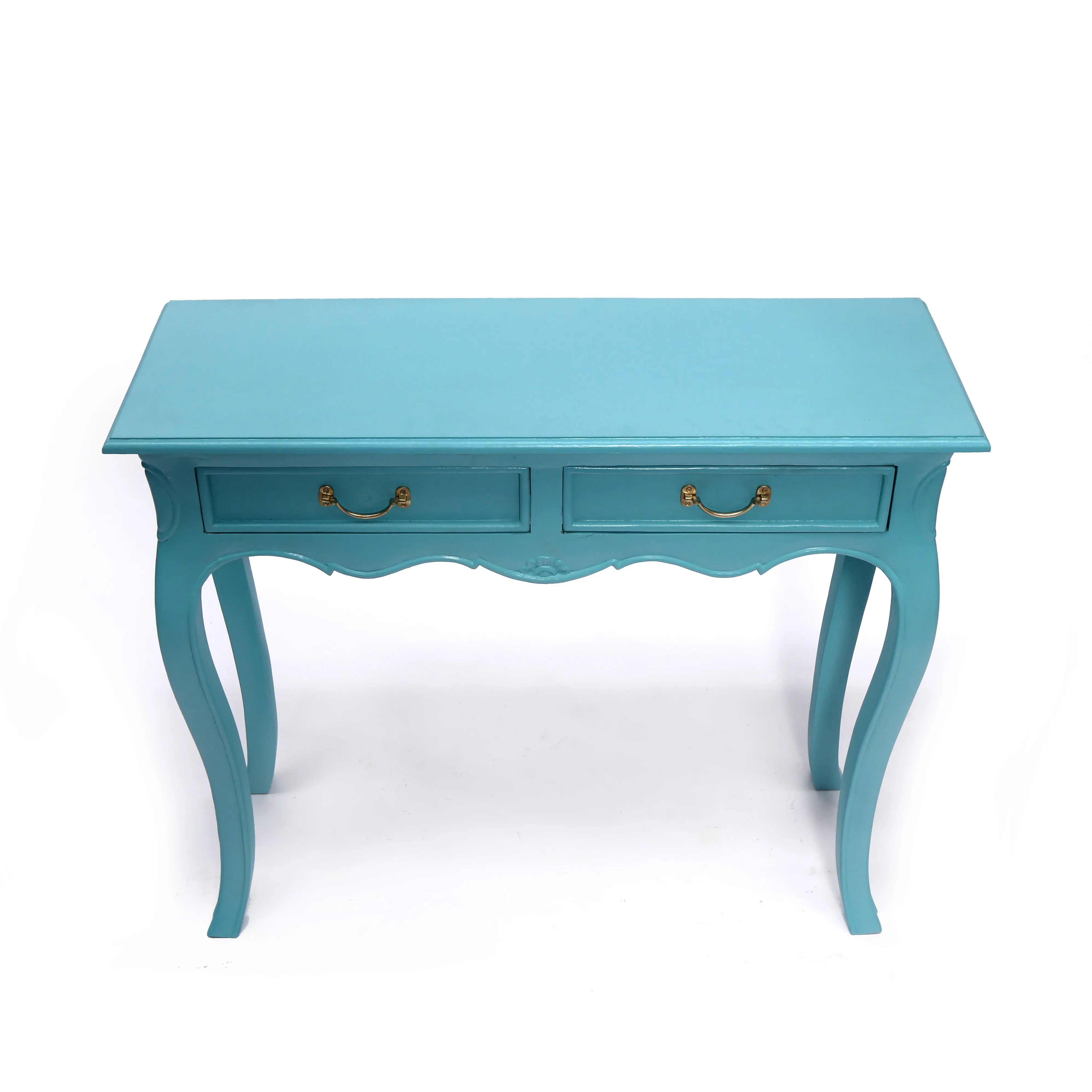 Modern Wooden Curved-Leg Study Table