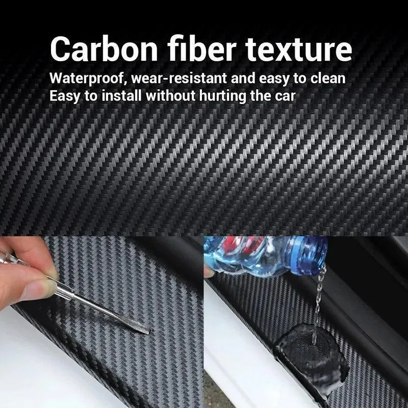 Nano Carbon Fiber Car Sticker Set: Stylish Scratch-Resistant Protection