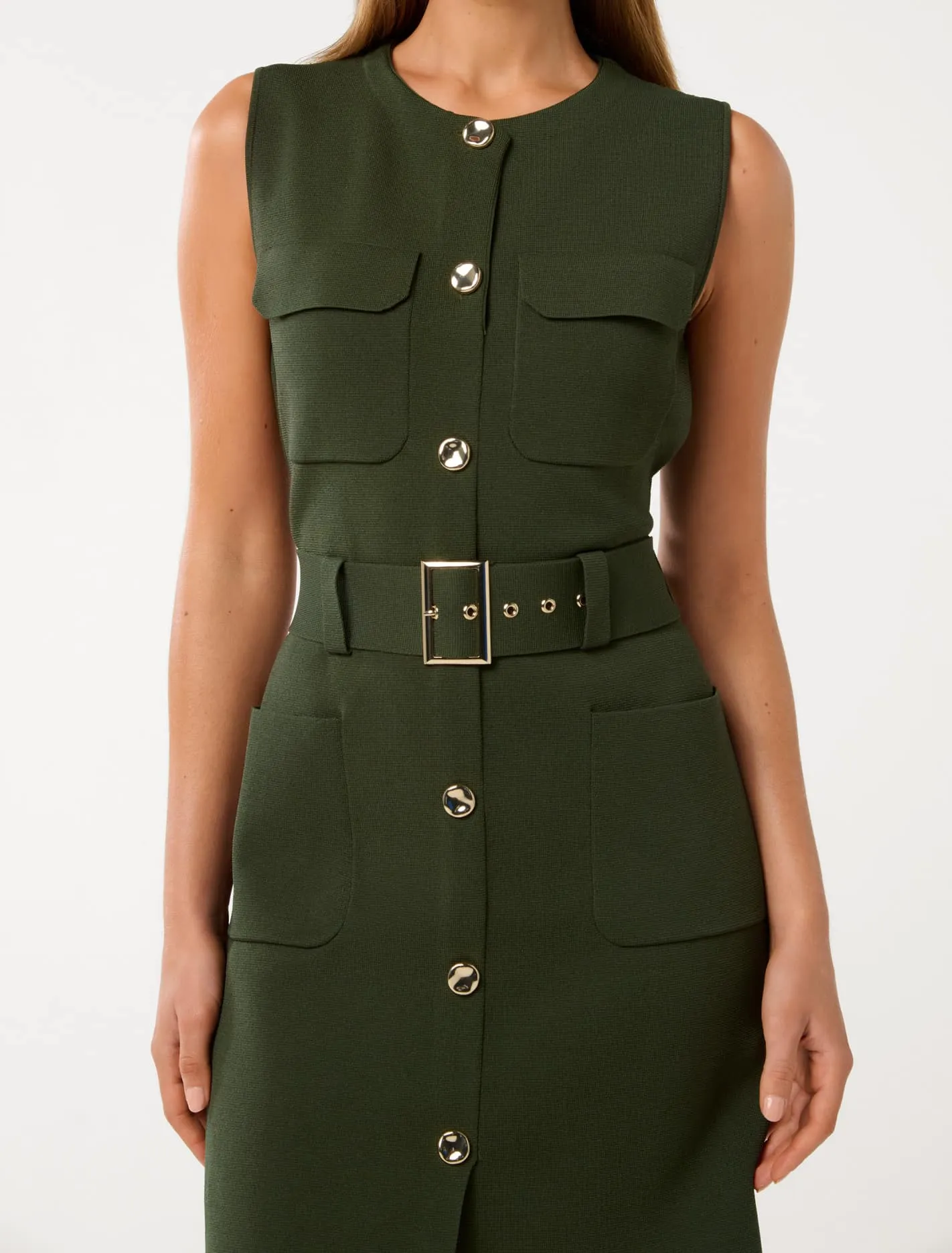 Parker Luxe Utility Mini Dress
