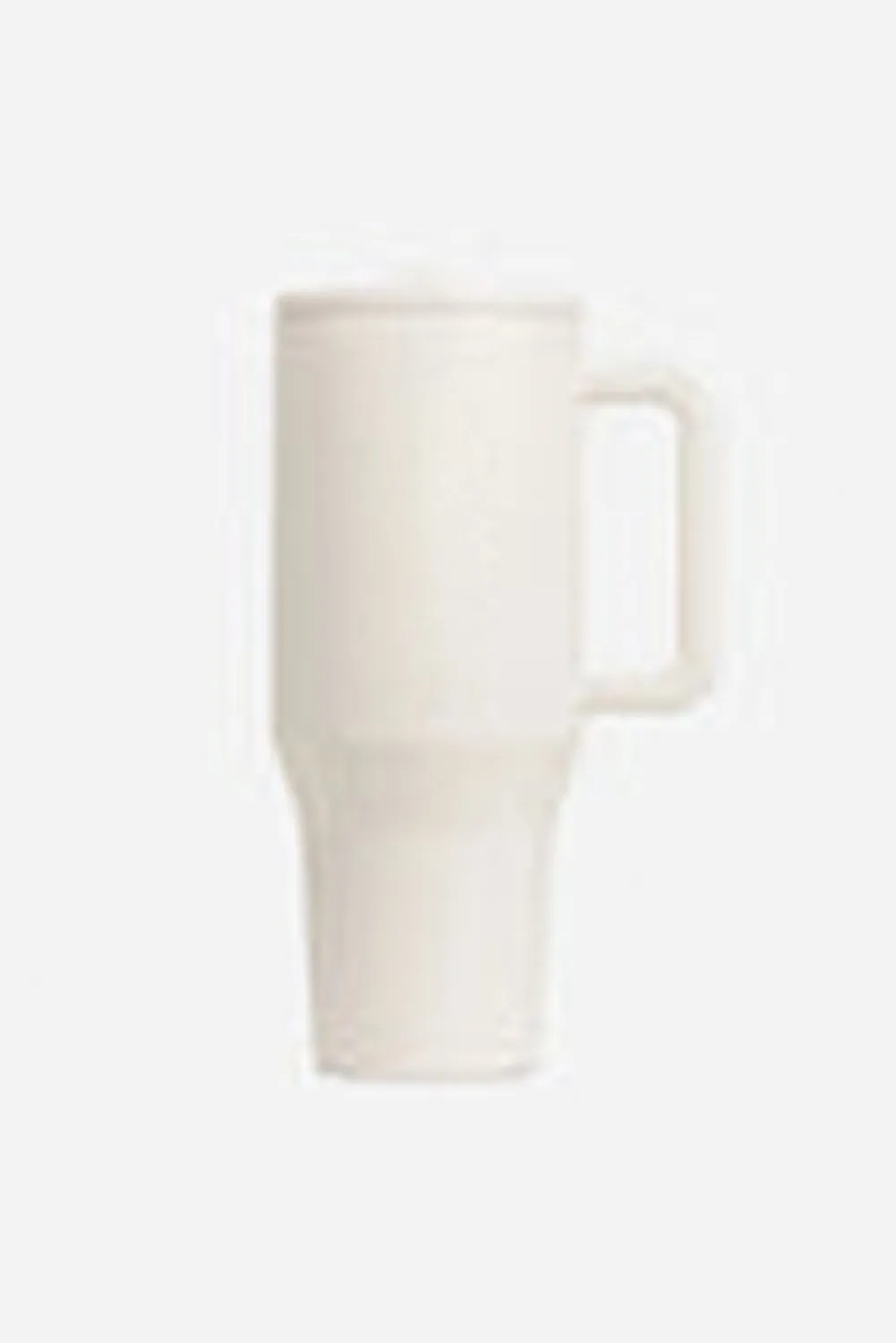 Pear Green Frosted Stainless Handle Large Vacuum Cup with Straw 1200ml