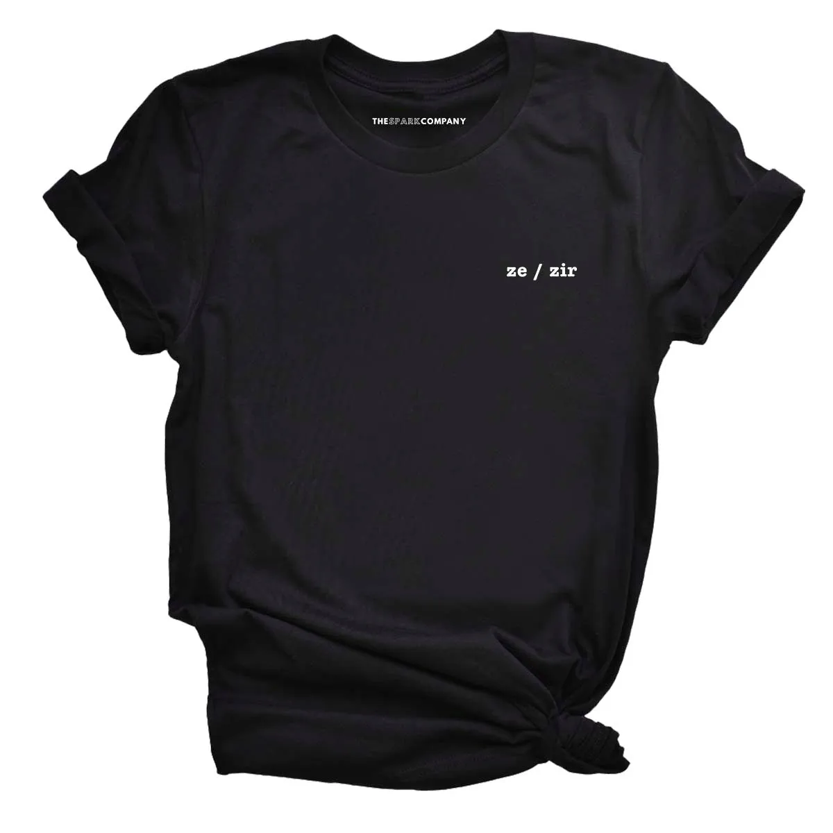 Pronouns Embroidered T-Shirt