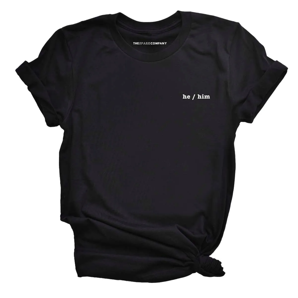 Pronouns Embroidered T-Shirt